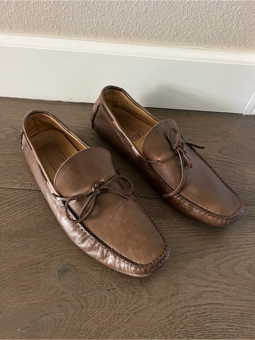 ❤️ Mercanti Fiorentini Relax Brown Leather Driving Loafers - Size 10